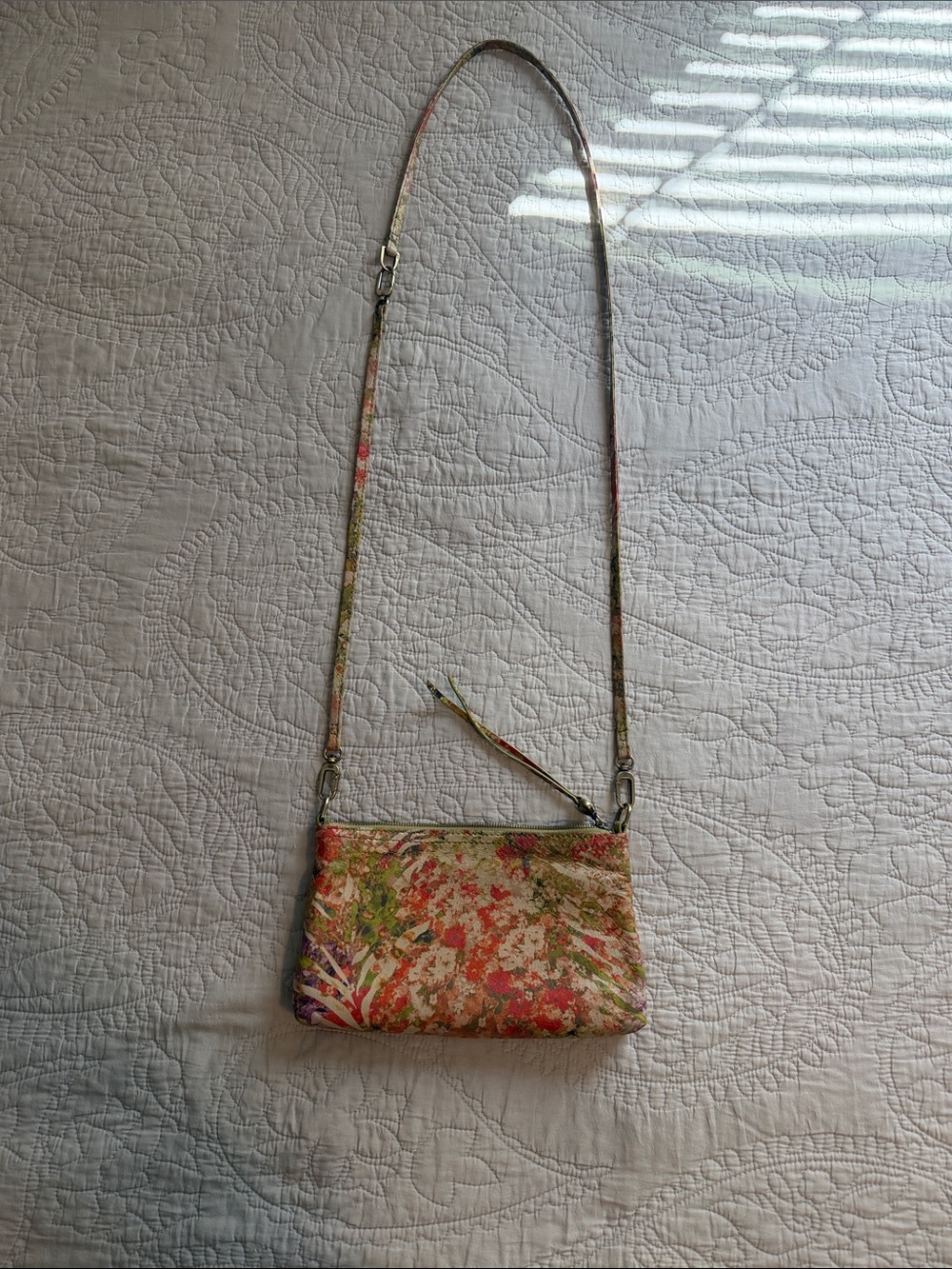 HOBO Multicolor Floral Crossbody Bag NWOT